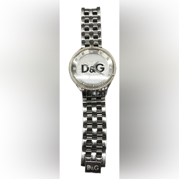D&G Dolce & Gabbana Time Silver Tone Women\'s Watch